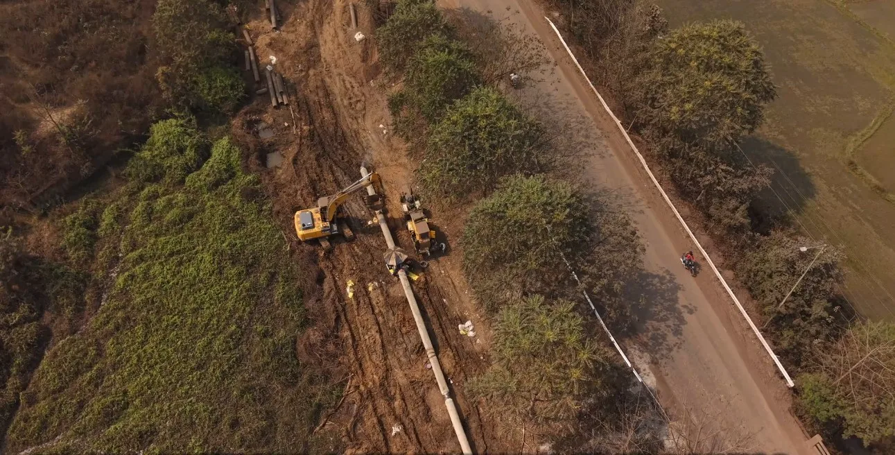 Workers on site